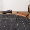 スツール 椅子 腰掛け おしゃれ アメリカン 北欧 インダストリアル チェア 棚板付き 収納 ラック 持ち手 取っ手 レザー風 高級感 背もたれなし 玄関 リビング 【納期B】【azm-pc-202】