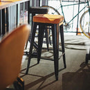 ハイスツール 椅子 クッション座面 合皮 おしゃれ スタッキング 重ねられる 【納期A】【azm-pc-252】