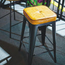 ハイスツール 椅子 クッション座面 合皮 おしゃれ スタッキング 重ねられる 【納期A】【azm-pc-252】