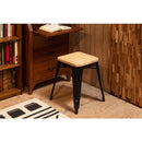 スツール 腰掛け 椅子 背もたれなし おしゃれ 北欧 スタイリッシュ ビンテージ風 レトロ インダストリアル 天然木 座面 スチール 脚 玄関 ダイニング カフェ風 【納期A】【azm-pc-261】