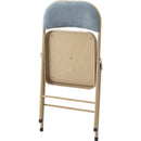 折りたたみチェア 折り畳みチェアー 折畳み 椅子 簡易 シンプル クッション 座面 背もたれ カジュアル おしゃれ かわいい コンパクト スリム 収納 省スペース 【納期B】【azm-pc-33】