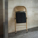 折りたたみチェア 折り畳みチェアー 折畳み 椅子 簡易 シンプル クッション 座面 背もたれ カジュアル おしゃれ かわいい コンパクト スリム 収納 省スペース 【納期B】【azm-pc-33】