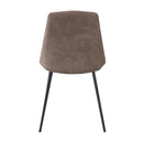 ダイニングチェア 椅子 イス ダイニング スチール 脚 スタイリッシュ 肘なし アームレス インダストリアル デザイン モダン ライトグレー ダークグレー 【納期A】【azm-pc-360】