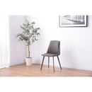 ダイニングチェア 椅子 イス ダイニング スチール 脚 スタイリッシュ 肘なし アームレス インダストリアル デザイン モダン ライトグレー ダークグレー 【納期A】【azm-pc-360】