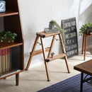 ステップ台 踏み台 2段 アルミ 脚立 おしゃれ 木目 カモフラージュ 迷彩柄 【納期B】【azm-pc-402】