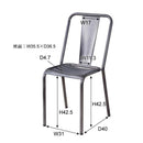 ダイニングチェア スタッキング可能 重ねられる 白 黒 シルバー 1脚 【納期A】【azm-pc-506】