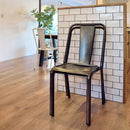 ダイニングチェア スタッキング可能 重ねられる 白 黒 シルバー 1脚 【納期A】【azm-pc-506】