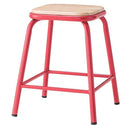 ロースツール 椅子 黒 赤 銀 アンティーク風 【納期A】【azm-pc-66】