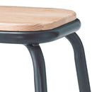 ロースツール 椅子 黒 赤 銀 アンティーク風 【納期A】【azm-pc-66】