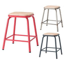 ロースツール 椅子 黒 赤 銀 アンティーク風 【納期A】【azm-pc-66】