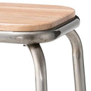 ハイスツール 椅子 ブラック レッド シルバー アンティーク風 【納期A】【azm-pc-67】