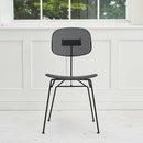 ダイニングチェア シンプル 黒 ブラック 白 ホワイト 椅子 フォルム 細い スリム スタイリッシュ モダン アート 芸術的 デザイナーズ カフェ風 北欧 スチール 【納期A】【azm-pc-681】