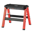 脚立 アルミ おしゃれ 高さ 約30cm 小さい ミニ 小型 折りたたみ スツール ステップ 青 ブルー 赤 レッド 黄色 イエロー 倉庫 ガレージ 屋内 屋外 【納期B】【azm-pc-701】