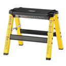 脚立 アルミ おしゃれ 高さ 約30cm 小さい ミニ 小型 折りたたみ スツール ステップ 青 ブルー 赤 レッド 黄色 イエロー 倉庫 ガレージ 屋内 屋外 【納期B】【azm-pc-701】