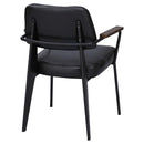 ダイニングチェア 椅子 肘掛け ひじ付き おしゃれ 北欧 レトロ ソフトレザー 革 アンティーク調 アメリカン シンプル オフィス 事務所 応接室 リビング 書斎 【納期A】【azm-pc-75】