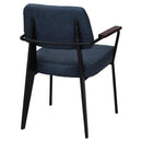 ダイニングチェア 椅子 肘掛け ひじ付き おしゃれ 北欧 レトロ ソフトレザー 革 アンティーク調 アメリカン シンプル オフィス 事務所 応接室 リビング 書斎 【納期A】【azm-pc-75】