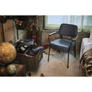 ダイニングチェア 椅子 肘掛け ひじ付き おしゃれ 北欧 レトロ ソフトレザー 革 アンティーク調 アメリカン シンプル オフィス 事務所 応接室 リビング 書斎 【納期A】【azm-pc-75】