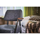 ダイニングチェア 椅子 肘掛け ひじ付き おしゃれ 北欧 レトロ ソフトレザー 革 アンティーク調 アメリカン シンプル オフィス 事務所 応接室 リビング 書斎 【納期A】【azm-pc-75】