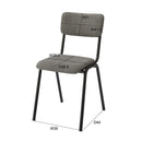 ダイニングチェア 椅子 イス デスクチェア コーデュロイ スチール おしゃれ かわいい 北欧 シンプル ナチュラル ひじ無し 肘なし ブラウン グリーン 緑 グレー 【納期A】【azm-pc-76】