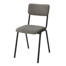 ダイニングチェア 椅子 イス デスクチェア コーデュロイ スチール おしゃれ かわいい 北欧 シンプル ナチュラル ひじ無し 肘なし ブラウン グリーン 緑 グレー 【納期A】【azm-pc-76】