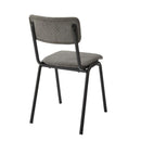 ダイニングチェア 椅子 イス デスクチェア コーデュロイ スチール おしゃれ かわいい 北欧 シンプル ナチュラル ひじ無し 肘なし ブラウン グリーン 緑 グレー 【納期A】【azm-pc-76】