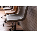 デスクチェア オフィスチェア 回転 椅子 キャスター 肘なし アームレス ソフトレザー レトロ アンティーク調 高級感 大人 スタイリッシュ シンプル おしゃれ 【納期A】【azm-pc-77】