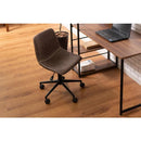 デスクチェア オフィスチェア 回転 椅子 キャスター 肘なし アームレス ソフトレザー レトロ アンティーク調 高級感 大人 スタイリッシュ シンプル おしゃれ 【納期A】【azm-pc-77】