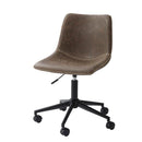 デスクチェア オフィスチェア 回転 椅子 キャスター 肘なし アームレス ソフトレザー レトロ アンティーク調 高級感 大人 スタイリッシュ シンプル おしゃれ 【納期A】【azm-pc-77】