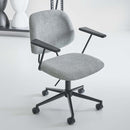 デスクチェア 事務椅子 オフィスチェアー 回転 キャスター付き 肘つき 肘掛け付き スタイリッシュ シンプル おしゃれ 定番デザイン 昇降式 使いやすい 【納期A】【azm-pc-80】