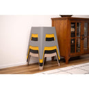 スツール 椅子 腰掛け おしゃれ 北欧 チェア 背もたれなし 玄関 リビング スタッキング可能 重ねられる かわいい デザイン 黒 ブラック グレー 黄色 イエロー 【納期B】【azm-pc-865】