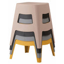 スツール 椅子 腰掛け おしゃれ 北欧 チェア 背もたれなし 玄関 リビング スタッキング可能 重ねられる かわいい デザイン 黒 ブラック グレー 黄色 イエロー 【納期B】【azm-pc-865】