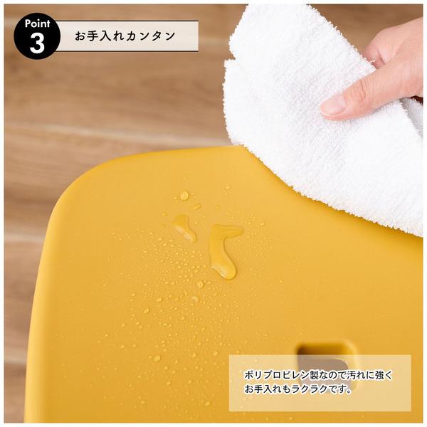 スツール 椅子 腰掛け おしゃれ 北欧 チェア 背もたれなし 玄関 リビング スタッキング可能 重ねられる かわいい デザイン 黒 ブラック グレー 黄色 イエロー 【納期B】【azm-pc-865】