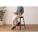 スツール 椅子 ハイタイプ おしゃれ スチール 丸型 円形 ラウンド アンティーク調 チェア モダン ブラウン レザー 革 背もたれなし インダストリアル 高級感 【納期A】【azm-pc-971】