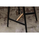 スツール 椅子 ハイタイプ おしゃれ スチール 丸型 円形 ラウンド アンティーク調 チェア モダン ブラウン レザー 革 背もたれなし インダストリアル 高級感 【納期A】【azm-pc-971】