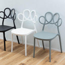 チェア おしゃれ 椅子 イス ダイニングチェア 北欧 オシャレ デザイン 背もたれ 肘掛けなし スタッキング 重ねられる 収納 黒 ブラック グレー 白 ホワイト 【納期A】【azm-pc-974】