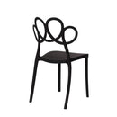 チェア おしゃれ 椅子 イス ダイニングチェア 北欧 オシャレ デザイン 背もたれ 肘掛けなし スタッキング 重ねられる 収納 黒 ブラック グレー 白 ホワイト 【納期A】【azm-pc-974】