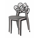 チェア おしゃれ 椅子 イス ダイニングチェア 北欧 オシャレ デザイン 背もたれ 肘掛けなし スタッキング 重ねられる 収納 黒 ブラック グレー 白 ホワイト 【納期A】【azm-pc-974】