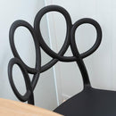 チェア おしゃれ 椅子 イス ダイニングチェア 北欧 オシャレ デザイン 背もたれ 肘掛けなし スタッキング 重ねられる 収納 黒 ブラック グレー 白 ホワイト 【納期A】【azm-pc-974】