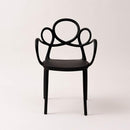 チェア おしゃれ 椅子 ダイニングチェアー 北欧 インテリア デザイン 背もたれ 肘掛け アームチェア スタッキング 重なる 収納 黒 ブラック グレー 白 ホワイト 【納期A】【azm-pc-975】