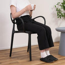 チェア おしゃれ 椅子 ダイニングチェアー 北欧 インテリア デザイン 背もたれ 肘掛け アームチェア スタッキング 重なる 収納 黒 ブラック グレー 白 ホワイト 【納期A】【azm-pc-975】