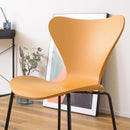 ダイニングチェア 単品 1脚 北欧 スタイリッシュ おしゃれ カッコイイ 椅子 スタッキング 重ね 収納 肘なし ひじ掛けなし グレー ホワイト 白 イエロー 黄色 【納期A】【azm-pc-983】