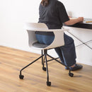 デスクチェア パソコンチェア PCチェア オフィスチェア 事務椅子 おしゃれ スタイリッシュ かっこいい 黒 ブラック 白 ホワイト キャスター付き 肘掛付き 【納期A】【azm-pc-986】