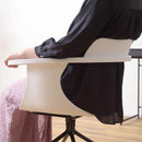 デスクチェア パソコンチェア PCチェア オフィスチェア 事務椅子 おしゃれ スタイリッシュ かっこいい 黒 ブラック 白 ホワイト キャスター付き 肘掛付き 【納期A】【azm-pc-986】