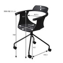 デスクチェア パソコンチェア PCチェア オフィスチェア 事務椅子 おしゃれ スタイリッシュ かっこいい 黒 ブラック 白 ホワイト キャスター付き 肘掛付き 【納期A】【azm-pc-986】