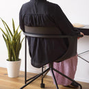 デスクチェア パソコンチェア PCチェア オフィスチェア 事務椅子 おしゃれ スタイリッシュ かっこいい 黒 ブラック 白 ホワイト キャスター付き 肘掛付き 【納期A】【azm-pc-986】