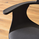 デスクチェア パソコンチェア PCチェア オフィスチェア 事務椅子 おしゃれ スタイリッシュ かっこいい 黒 ブラック 白 ホワイト キャスター付き 肘掛付き 【納期A】【azm-pc-986】