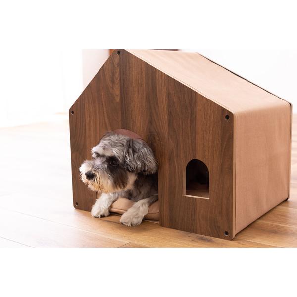 ペットハウス ドッグハウス 犬小屋 屋内用 室内 ペット用ベッド ベット 犬 イヌ 猫 ネコ おしゃれ デザイン 北欧 インテリア 木製 小型犬 リビング ダイニング 【納期B】【azm-pet-122】