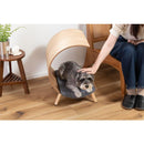 ペット用ベッド ペットベット 犬 イヌ 猫 ネコ ペット用 曲げ木 カーブ 湾曲 曲線 かわいい おしゃれ 北欧 インテリア 木製 小型犬 リビング ダイニング 【納期B】【azm-pet-124】