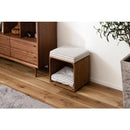 ペットスツール 椅子 腰掛け スツール 犬 イヌ 猫 ネコ 座布団 ストライプ ボーダー チェック 柄 デザイン ペットサークル ケージ ペット用品 インテリア 【納期B】【azm-pet-169】