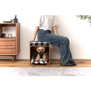 ペットスツール 椅子 腰掛け スツール 犬 イヌ 猫 ネコ 座布団 ストライプ ボーダー チェック 柄 デザイン ペットサークル ケージ ペット用品 インテリア 【納期B】【azm-pet-169】